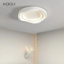 Modern white oval led round ceiling lamp living room remote dimming
