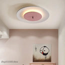 Minimalist led round ceiling light clock for bedroom