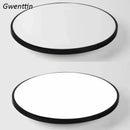 Modern minimalist white & black round ceiling light bedroom lamp