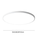 Modern minimalist white & black round ceiling light bedroom lamp