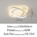 Modern white starry led round ceiling light – bedroom square panels