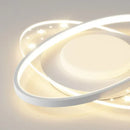 Modern white starry led round ceiling light – bedroom square panels