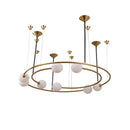DecorBites™ LED Round Chandelier Pendant Light for Ceiling Living Room Bedroom Decor