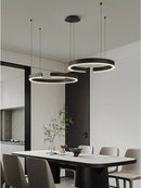 DecorBites™ LED Round Ring Chandelier for Dining Room, Living Room, and Bedroom