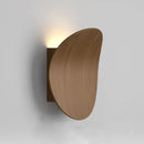 Modern wooden round wall lamp bedroom ambient lighting