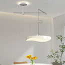 Modern black & chrome led saucer chandelier – dining room light