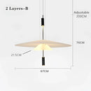DecorBites™ LED Saucer Pendant Light for Home Decor and Living Room