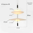 DecorBites™ LED Saucer Pendant Light for Home Decor and Living Room