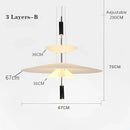 DecorBites™ LED Saucer Pendant Light for Home Decor and Living Room