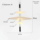 DecorBites™ LED Saucer Pendant Light for Home Decor and Living Room
