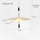 DecorBites™ LED Saucer Pendant Light for Home Decor and Living Room