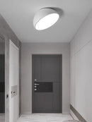 Modern white led semicircular ceiling light bedroom fixture