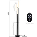 DecorBites™ LED Shelf Floor Lamp Dimmable Remote Control Room Lighting