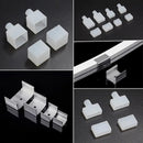 DecorBites™ LED Silicone Tube Profile Connector Clip Plug Neon Strip Lights End Cap Kit