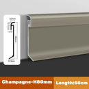 DecorBites™ LED Skirting Line Aluminum Profile for Stylish Backlighting, Stair Lighting & Wall Trim