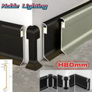 DecorBites™ LED Skirting Line Aluminum Profile for Stylish Backlighting, Stair Lighting & Wall Trim