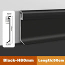 DecorBites™ LED Skirting Line Aluminum Profile for Stylish Backlighting, Stair Lighting & Wall Trim