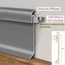 DecorBites™ LED Skirting Line Aluminum Profiles Baseboard Corner Wall Decor - Stair Bar Strip Light