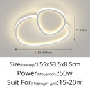 Modern cloud white decorbites led smart chandelier bedroom light