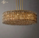 DecorBites™ LED Smoke Glass Chandelier Pendant Light for Living Room Decor