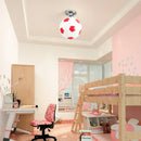 Soccer and basketball chrome ball ceiling light for boys bedroom