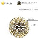 DecorBites™ LED Spark Ball Chandelier Fireworks Pendant Light - Modern Luxury Stainless Steel