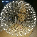 Modern golden led spark ball pendant light for living room