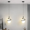 DecorBites™ LED Spiral Pendant Lights Chandelier for Living Room Bedroom Lighting