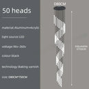 DecorBites™ LED Spiral Staircase Ceiling Chandelier