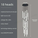 DecorBites™ LED Spiral Staircase Chandelier for Home