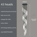 DecorBites™ LED Spiral Staircase Chandelier for Home Decoration