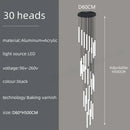 DecorBites™ LED Spiral Staircase Chandelier for Home Lighting