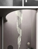 DecorBites™ LED Spiral Staircase Chandelier for Home
