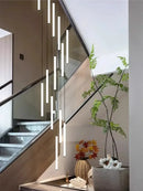 DecorBites™ LED Spiral Staircase Chandelier - Modern Home Lighting