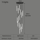 DecorBites™ LED Spiral Staircase Chandelier - Modern Home Lighting