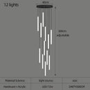 DecorBites™ LED Spiral Staircase Chandelier - Modern Home Lighting