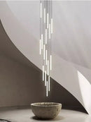 DecorBites™ LED Spiral Staircase Chandelier - Modern Home Lighting
