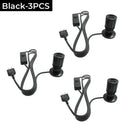 Modern black usb led spotlight showcase and cabinet light