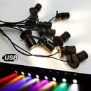 Modern black usb led spotlight showcase and cabinet light