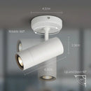 DecorBites™ LED Spotlight: Adjustable Dimmable GU10 Downlight for Bedroom, Living Room, Corridor