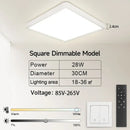 Modern white ultra thin led square ceiling light kitchen fixture