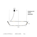 DecorBites™ LED Square Sensor Chandelier for Living Room Lighting