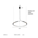 DecorBites™ LED Square Sensor Chandelier for Living Room Lighting
