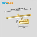 Modern chrome led stainless steel wall lamp bathroom mirror sconce