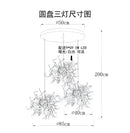 DecorBites™ LED Stainless Steel Chandelier Pendant Lights for Modern Home Decor Lighting