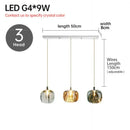 DecorBites™ LED Stair Chandelier: Luxury Amber/Crystal Indoor Lighting Fixture