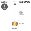 DecorBites™ LED Stair Chandelier: Luxury Amber/Crystal Indoor Lighting Fixture