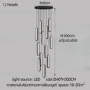 DecorBites™ LED Staircase Branch Chandelier for Modern Living & Dining Rooms