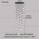 DecorBites™ LED Staircase Chandelier Ceiling Living Room Lighting Decoration