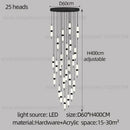 DecorBites™ LED Staircase Chandelier Ceiling Living Room Lighting Decoration